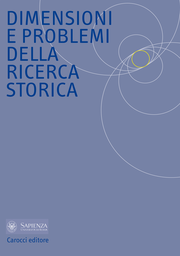 Cover: Dimensioni e problemi della ricerca storica - 1125-517X